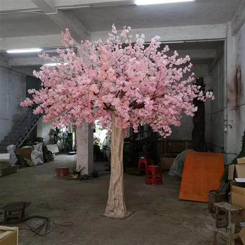 舞台道具仿真樱花梅花树装饰品桃花树植物定制室内外景观摆设