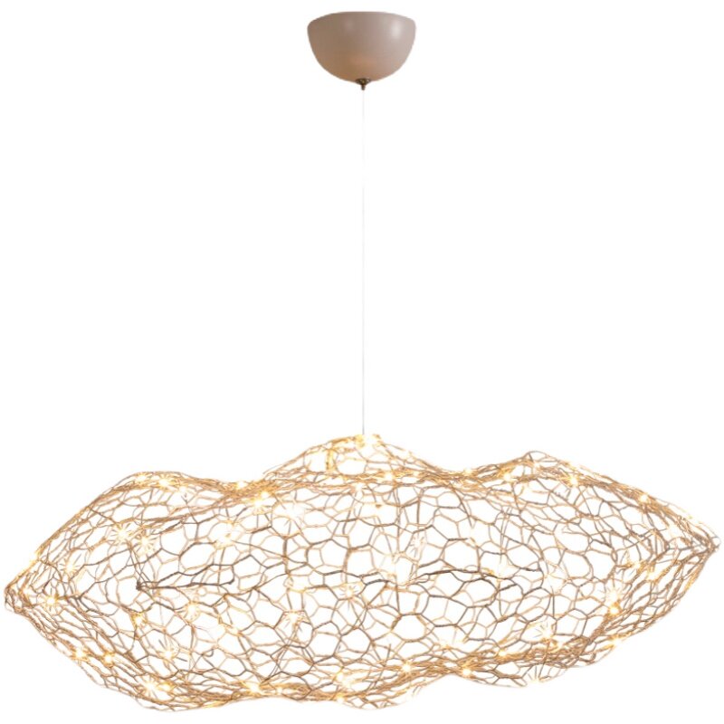 创意铁网云朵吊灯北欧装饰吊灯展厅售楼部满天星艺术吊灯