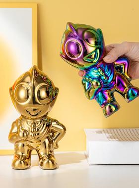 18CM网红陶瓷手办公仔装饰品