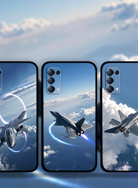 适用OPPOReno14Pro13p12p11p10隐形战机歼二十手机壳FindX8Pro飞机军旅风军迷k12k11k10照片定制RealmeGT5