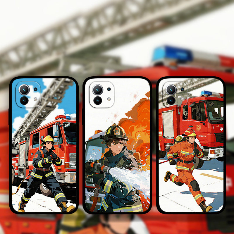 适用小米15Pro消防员手机壳