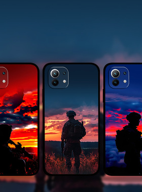 适用小米15Pro14p13Ultra12x11s军旅风手机壳Civi4爱国军魂战友红米Note12TURBO兵哥哥周边定制k80k70k60k50e
