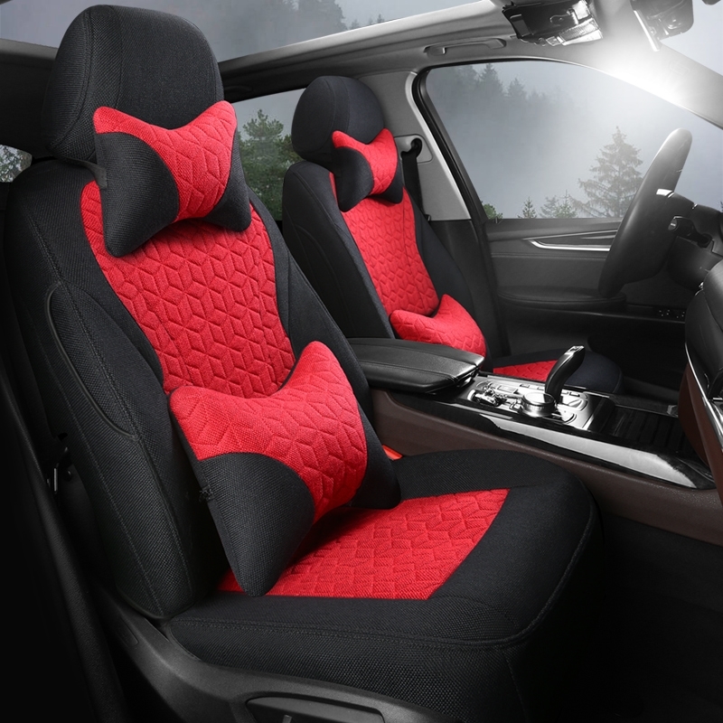 奥迪a6lq3/a3专用汽车亚麻防滑坐垫q5l/a4l新全包围座套q2l座椅套