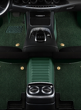 奔驰g63 g500 g350 gls450 gle450 gle350专用真皮汽车脚垫全包围