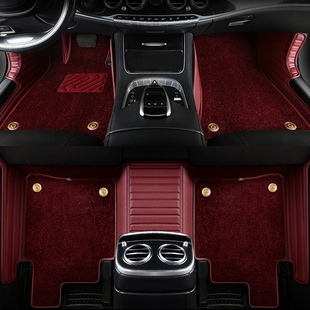 奔驰E300L GLC300L C260L GLB GLA200 A级专用真皮全包围汽车脚垫