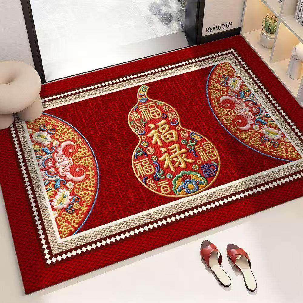 国风葫芦硅藻泥沥水垫客厅沙发防滑垫新年快乐装饰脚垫浴室吸水c,居家布艺,入户地垫,淘宝优惠券,粉丝福利购,淘宝优惠卷