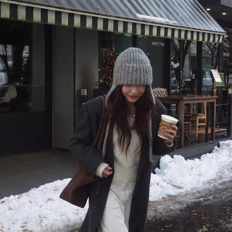 韩国柳智敏同款针织帽子