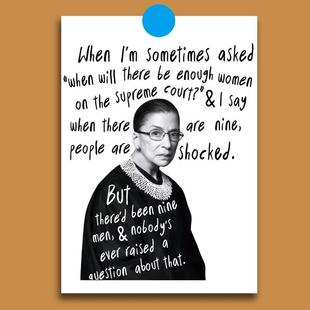 金斯伯格大法官海报rbg女性主义海报女权贴纸金斯伯格海报周边