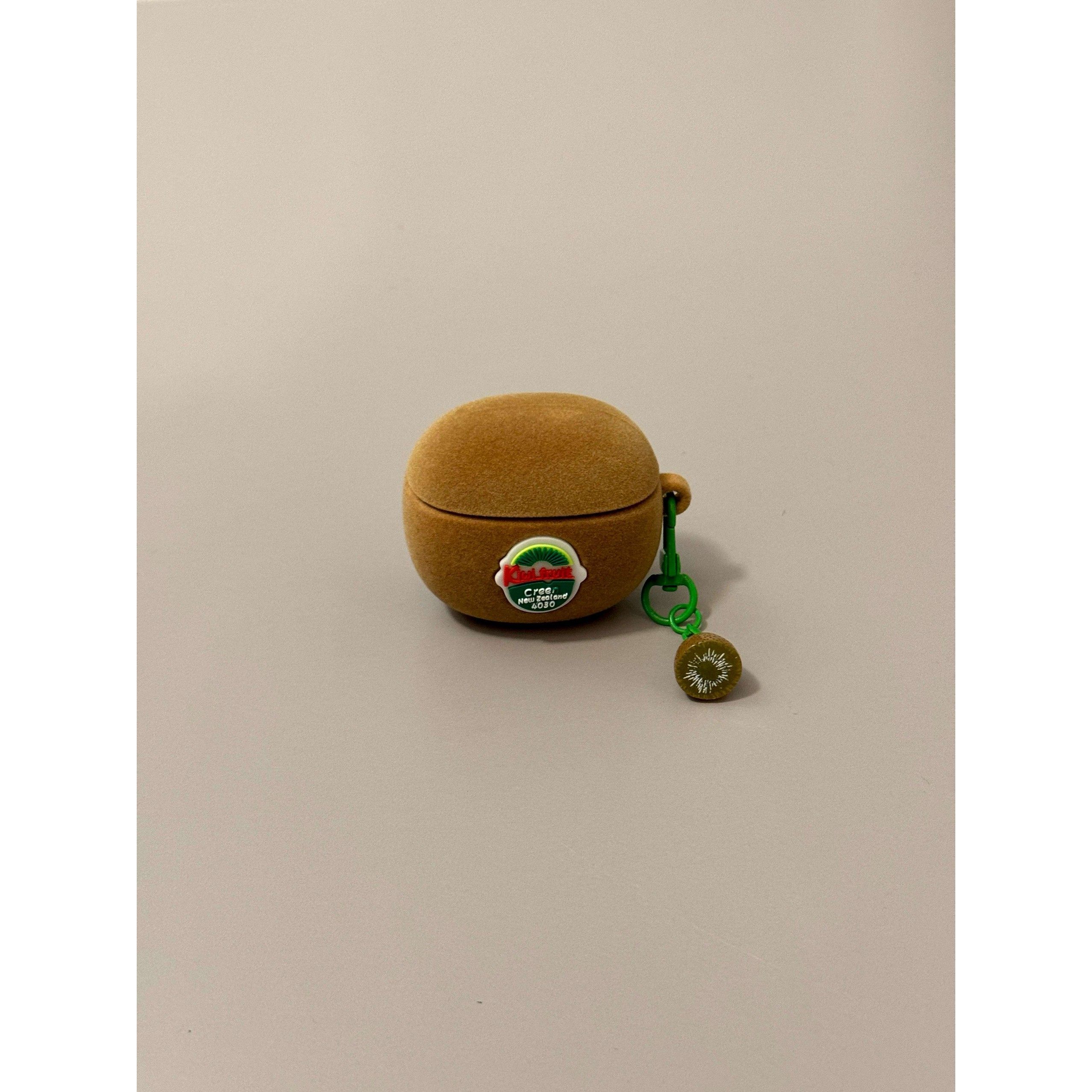 立体棕色奇异果耳机套适airpods3防摔airpodspro2