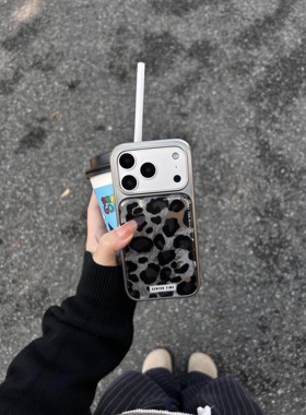 黑色斑点适用于苹果手机壳16pro高级iphone14可爱苹果