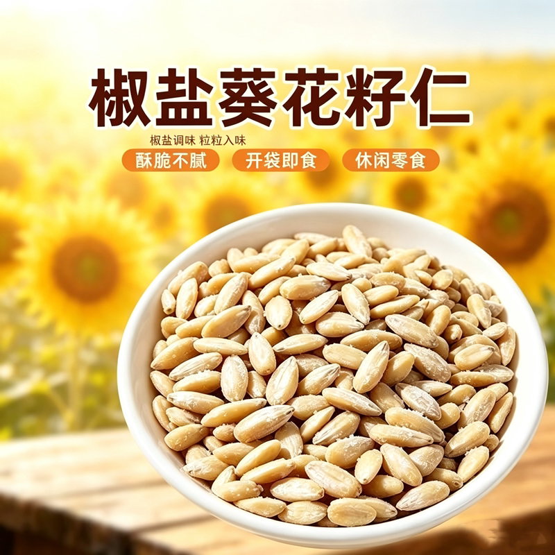 马小眼葵花籽仁500g罐装免剥