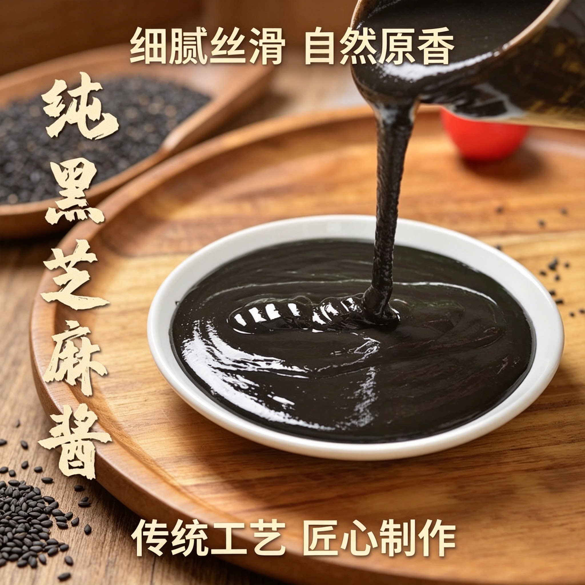 蔡林记石磨黑芝麻酱热干面蘸料