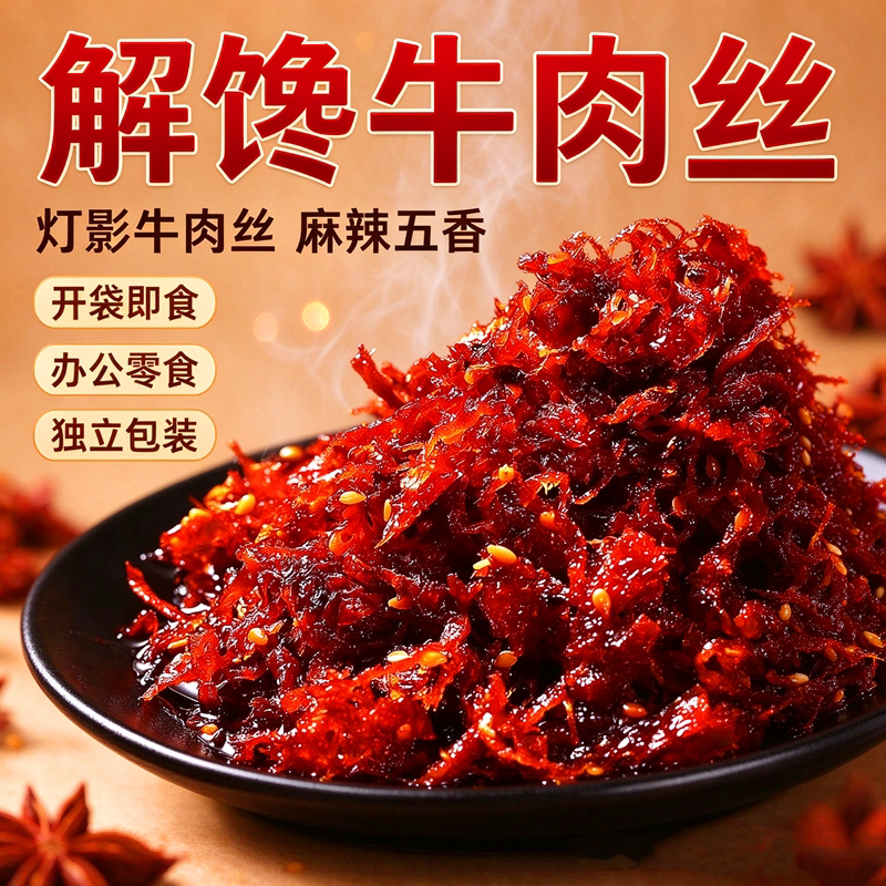 川渝灯影牛肉丝麻辣五香小袋装