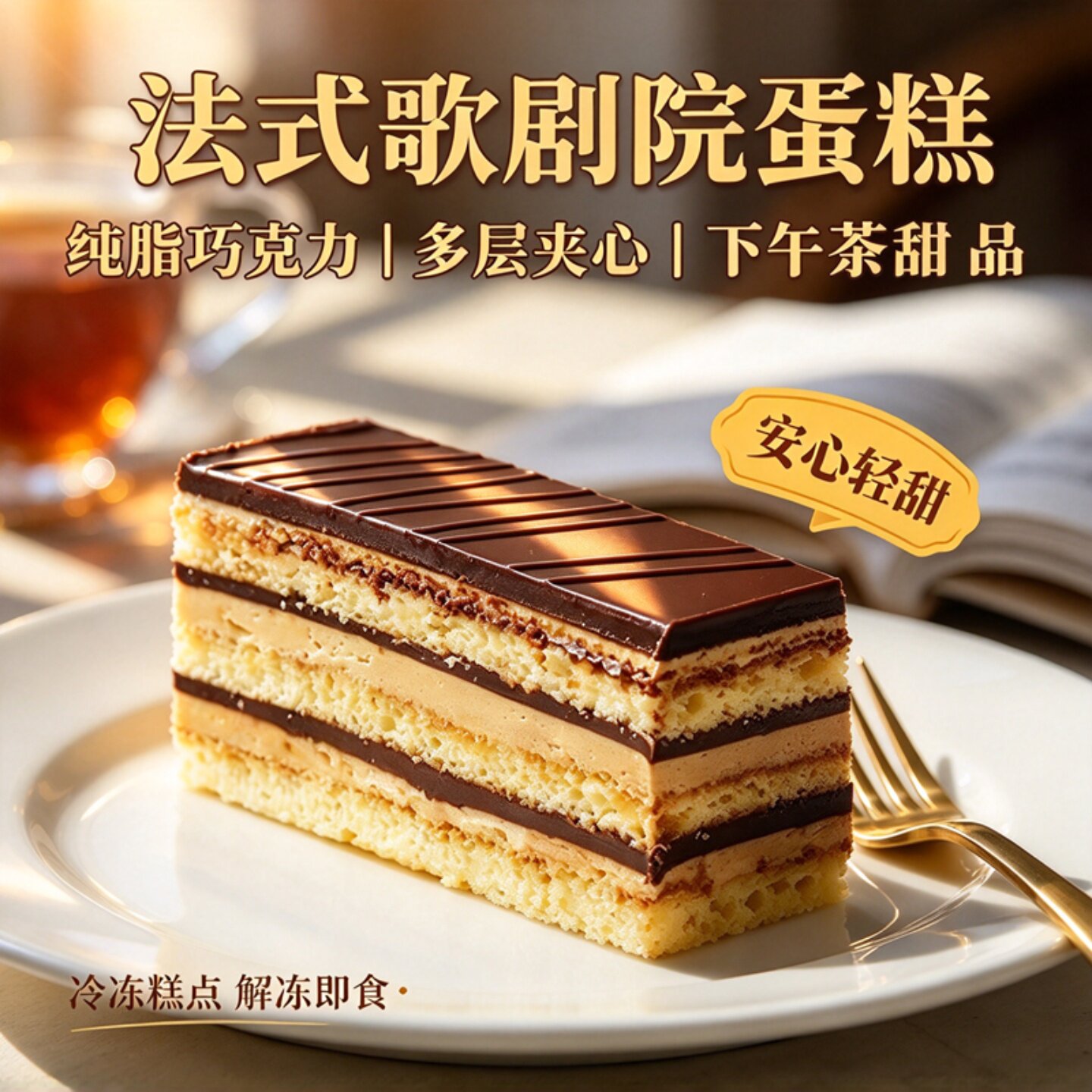 层遇歌剧院巧克力咖啡蛋糕