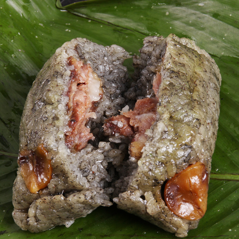 贵州特产 贞丰粽子 兴义黔甲农家手工鲜肉板栗咸味超大灰粽粑散装