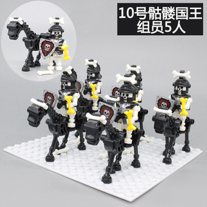 小人仔全套骨头鬼怪城堡积木
