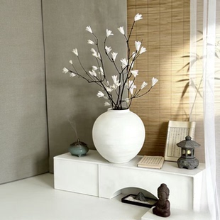 山野艺墅玉兰花香椿果干树枝天然风干花枝禅意侘寂风客厅装饰摆设