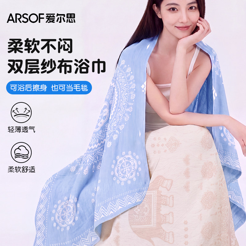 纯棉浴巾女款吸水速干2026新款图片