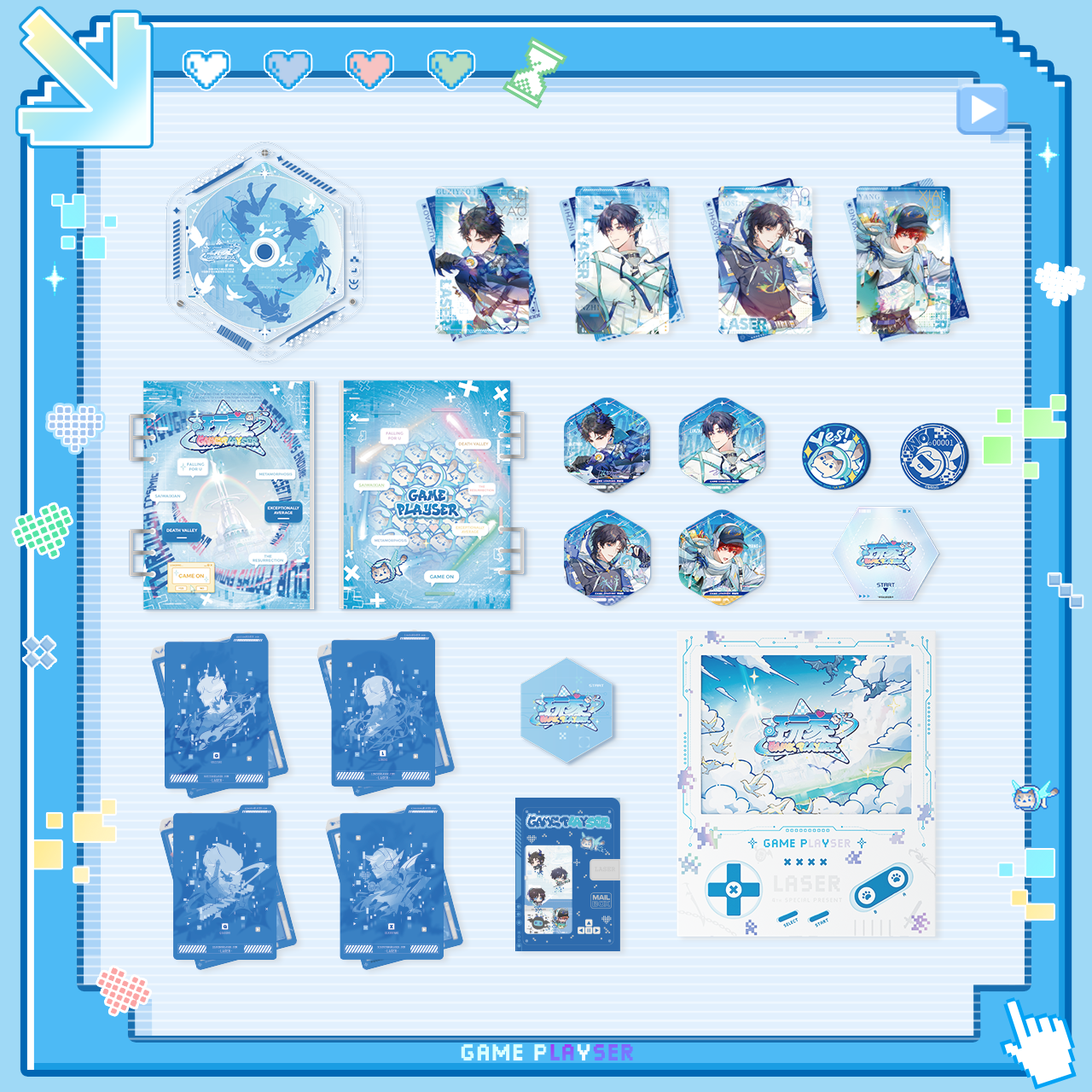 【正版官谷】LASER专辑《玩家》礼盒 猫耳,模玩/动漫/周边/娃圈三坑/桌游,动漫徽章/立牌,淘宝优惠券,粉丝福利购,淘宝优惠卷