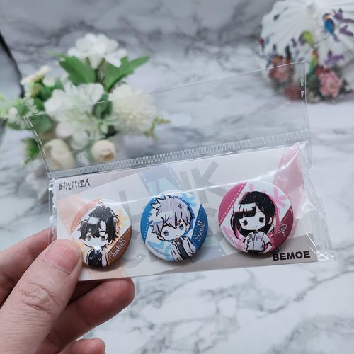 晨枫谷子时光代理人 Graff art系糖果迷你马口铁徽章套装
