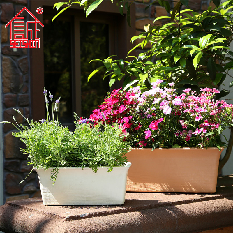 诚信花盆长方形室外种植树脂