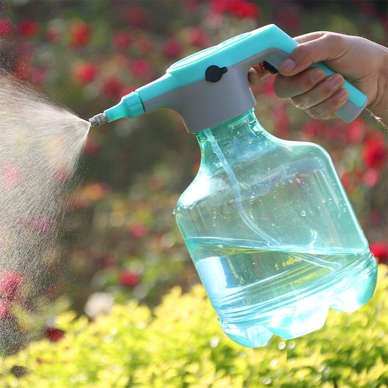 植谜家用浇花工具电动2L压力洒水喷壶浇水壶手动气压式锁扣喷雾器