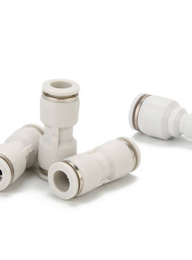 白色PU直通接头管道直通PU6/8/10快插PG10-8变径直通4-312-6直通