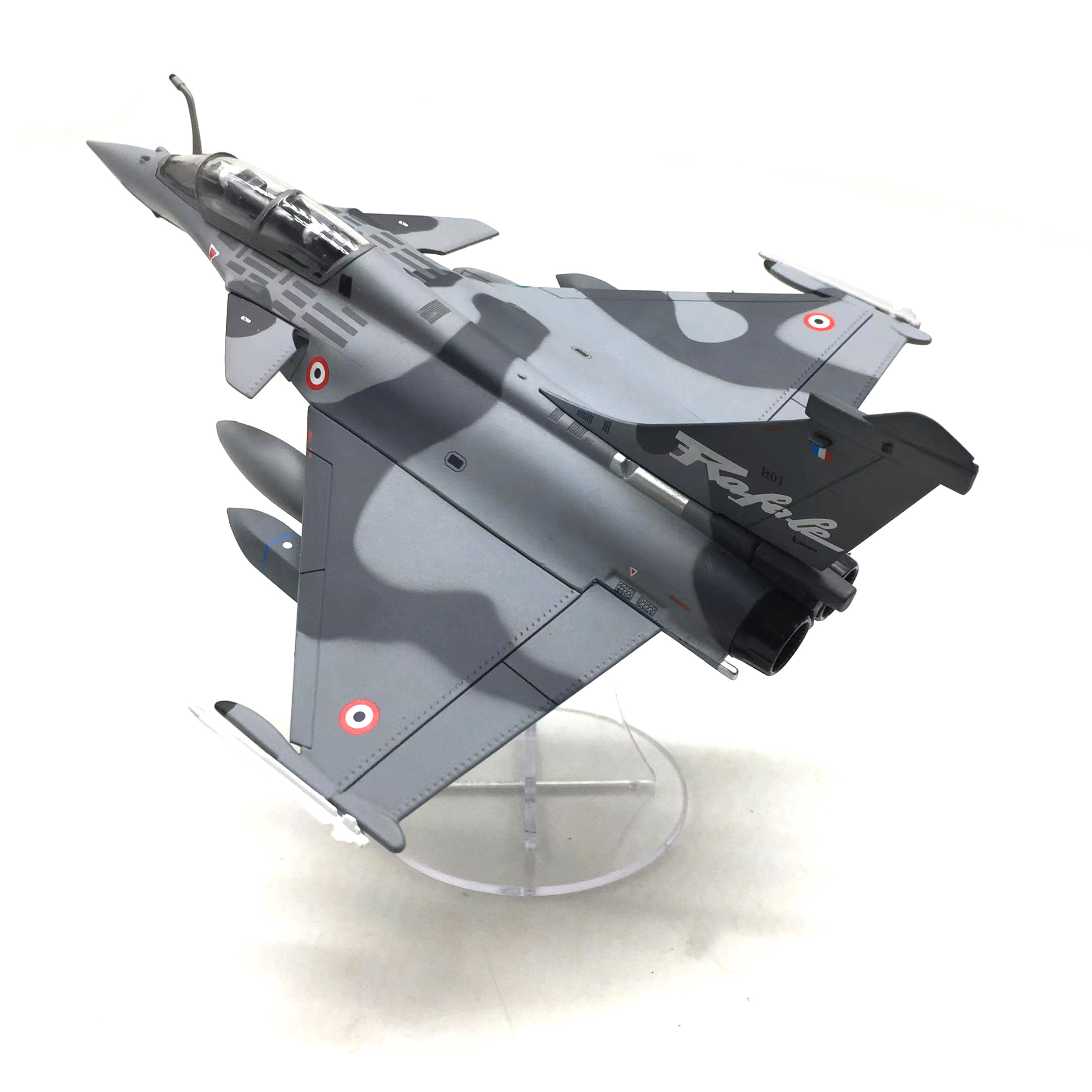 1:72法国空军rafale阵风b型双座迷彩版仿真合金战斗机模型成品