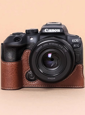 慢门MAMEN 佳能相机专用皮套 r10保护套r100r7r50v相机包200Dr50皮套r8rpM50保护壳r52r6二代配件