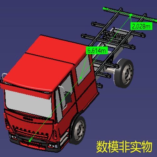 短头卡车汽车3D曲面造型三维几何数模型CAD货车骨架Solidworks