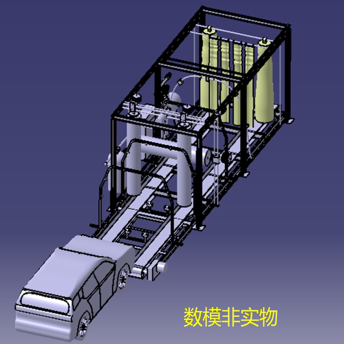 全自动洗车机器房 3D三维几何数模型 结构图纸机械设备CAD实车1:1 - 封面