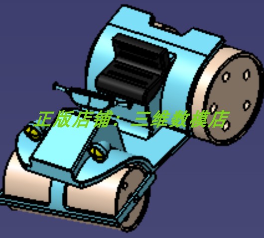 玩具滚轮压路机小汽车架座椅 3D打印素材实体 三维几何数模型stp
