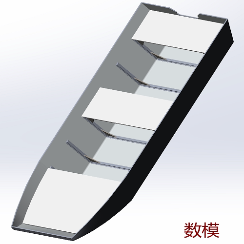3米平底铁皮小船身骨架渔船3d三维几何数模型垂钓鱼船可挂船外机