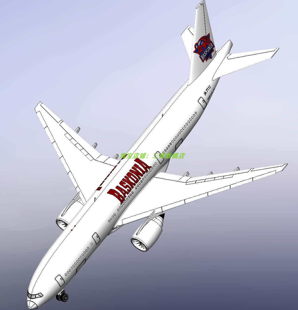 波音777大飞机客机轮子boeing起落架3d三维几何数模型solidworks