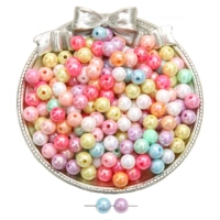 Акриловое украшение-шарик, диаметр 8мм, 8mm, 1.5mm, 100 шт