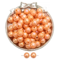 Акриловое украшение-шарик, диаметр 6мм, 6mm, 1.5mm, 200 шт