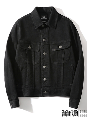 Lee牛仔夹克男2024新款休闲黑色经典外套LMT0065653YS00F-898L00
