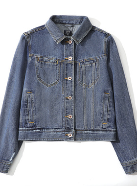 Lee牛仔夹克女士22春秋新款101+刺绣外套LWT002514100201-A01271