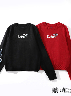 Lee针织毛衣女22秋冬刺绣故宫联名LWT002510CUB00F-K11000-80Y000