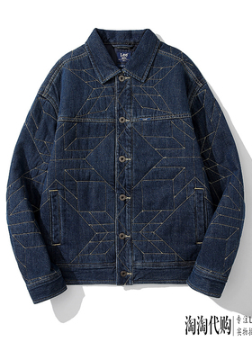 Lee牛仔棉服男23秋冬款加厚保暖防寒外套LMT0063183HH00F-A03912