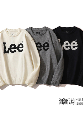 Lee情侣毛衣春秋男女韩款圆领长袖LUT006379203158-A04819-A04820