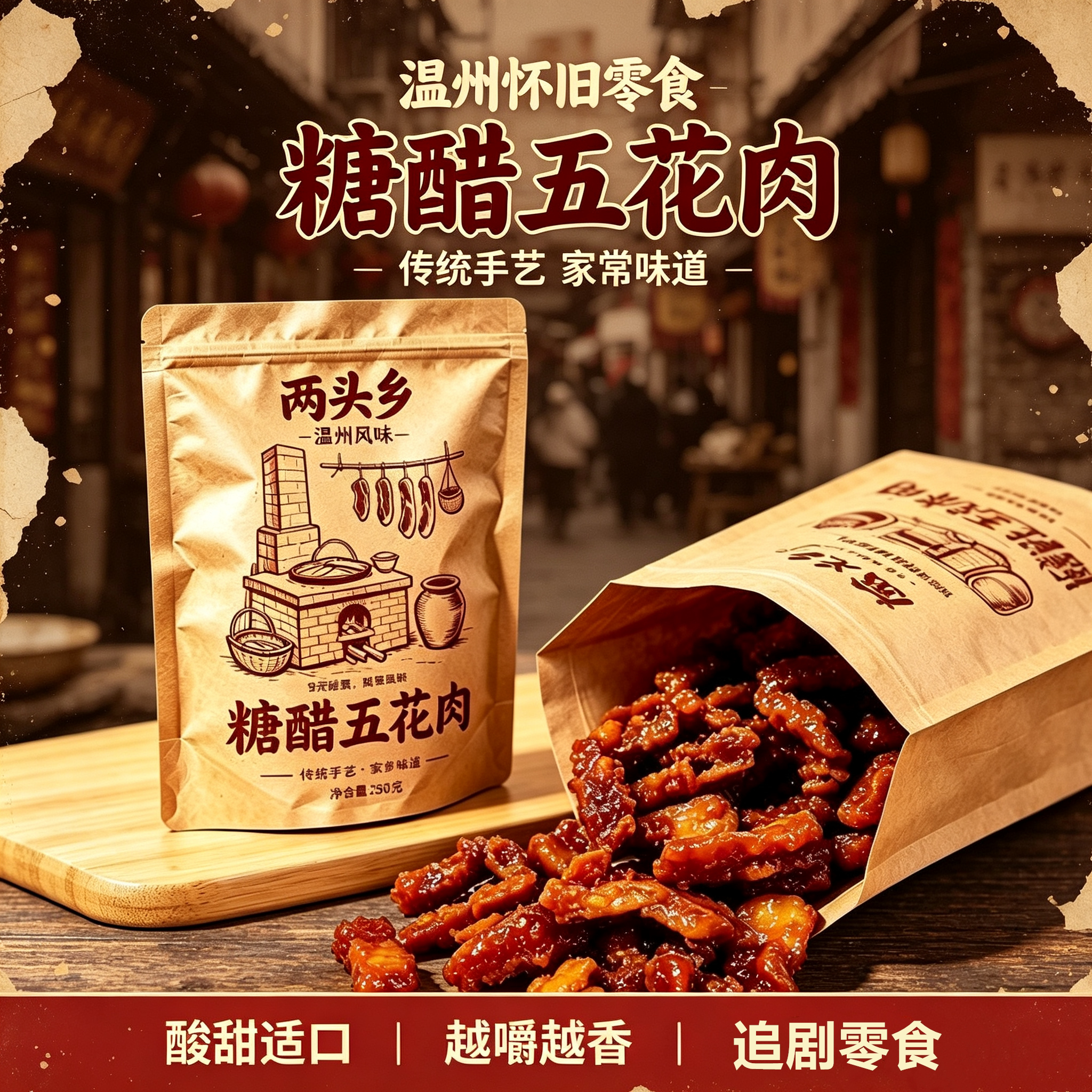 两头乡温州糖醋五花肉即食