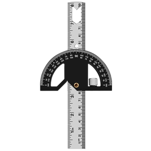 多功能磁力角度尺高精度45度90度木工用万能磁吸半圆测量活动角尺