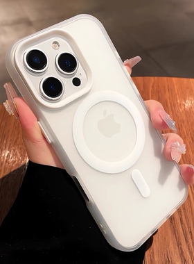 ins新款果冻肤感磁吸纯白色适用于vivoX200Pro手机壳硅胶19Pro大孔明星同款X200promini网红防摔y200pro保护
