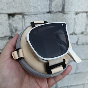 大框白色折叠墨镜男女款高级感ins大脸显瘦防紫外线偏光太阳眼镜