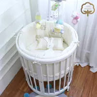 Bộ đồ giường cho bé tùy chỉnh gói chăn ga gối cotton màu bông đệm giường bao quanh mùa xuân và mùa hè chăn có thể tháo rời và giặt được - Túi ngủ / Mat / Gối / Ded stuff túi ngủ cho bé chính hãng