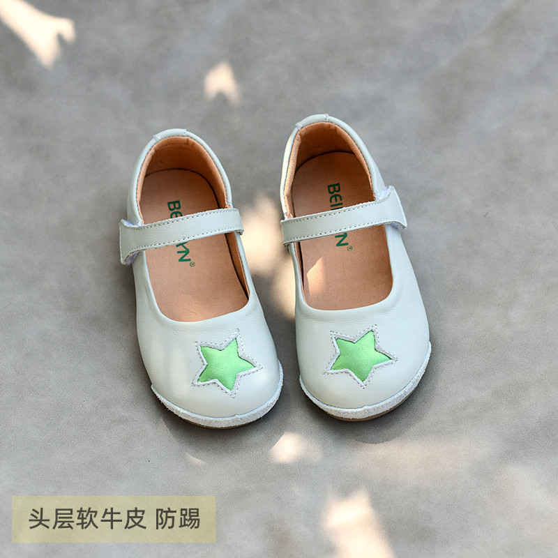 女童春秋款皮鞋真皮学院