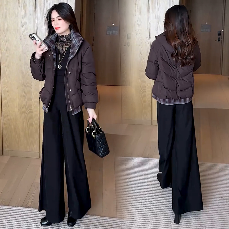 时尚短款羽绒服女2025冬季新款