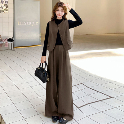 时尚套装女2025秋季新款时髦洋气