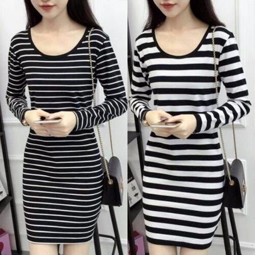 春秋冬季长袖T恤女中长款打底衫圆领韩版修身显瘦包臀百搭连衣裙在类目 女装/女士精品, T恤中 - 来自Buy2taobao.com提供专业的淘宝代购服务